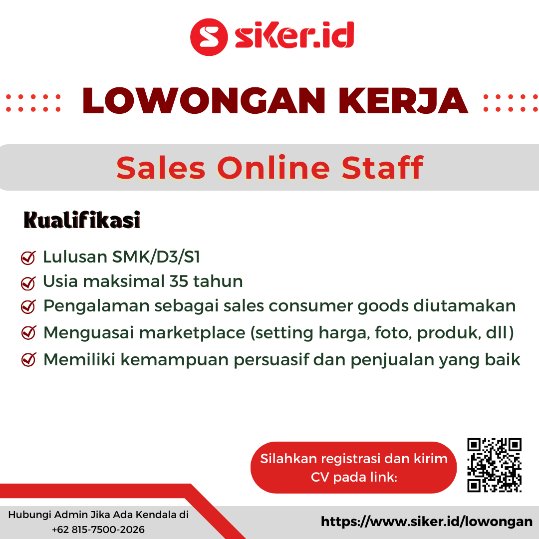 Sales Online Staff - PT Bisnis Rakyat Indonesia